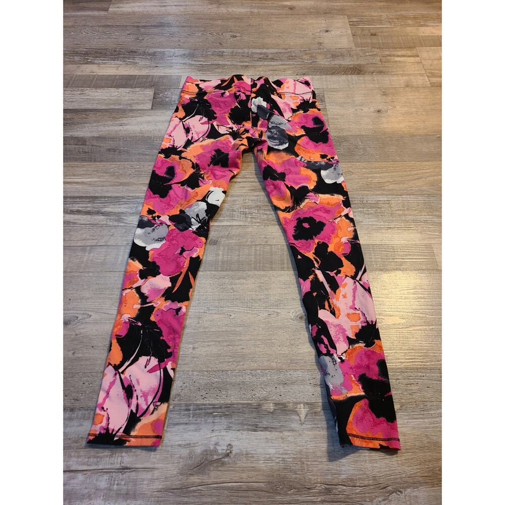 Unknown brand Small women's vibrant colored floral leggings